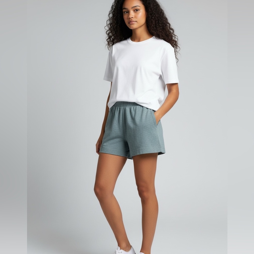 Free People Beach Shorts Sage Green Size Small Elastic Cover Up Shorts Pull On